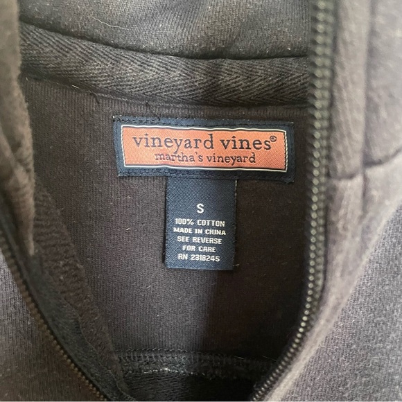 Vineyard vines men’s navy 1/4 zip navy size small 100% cotton - Picture 5 of 6